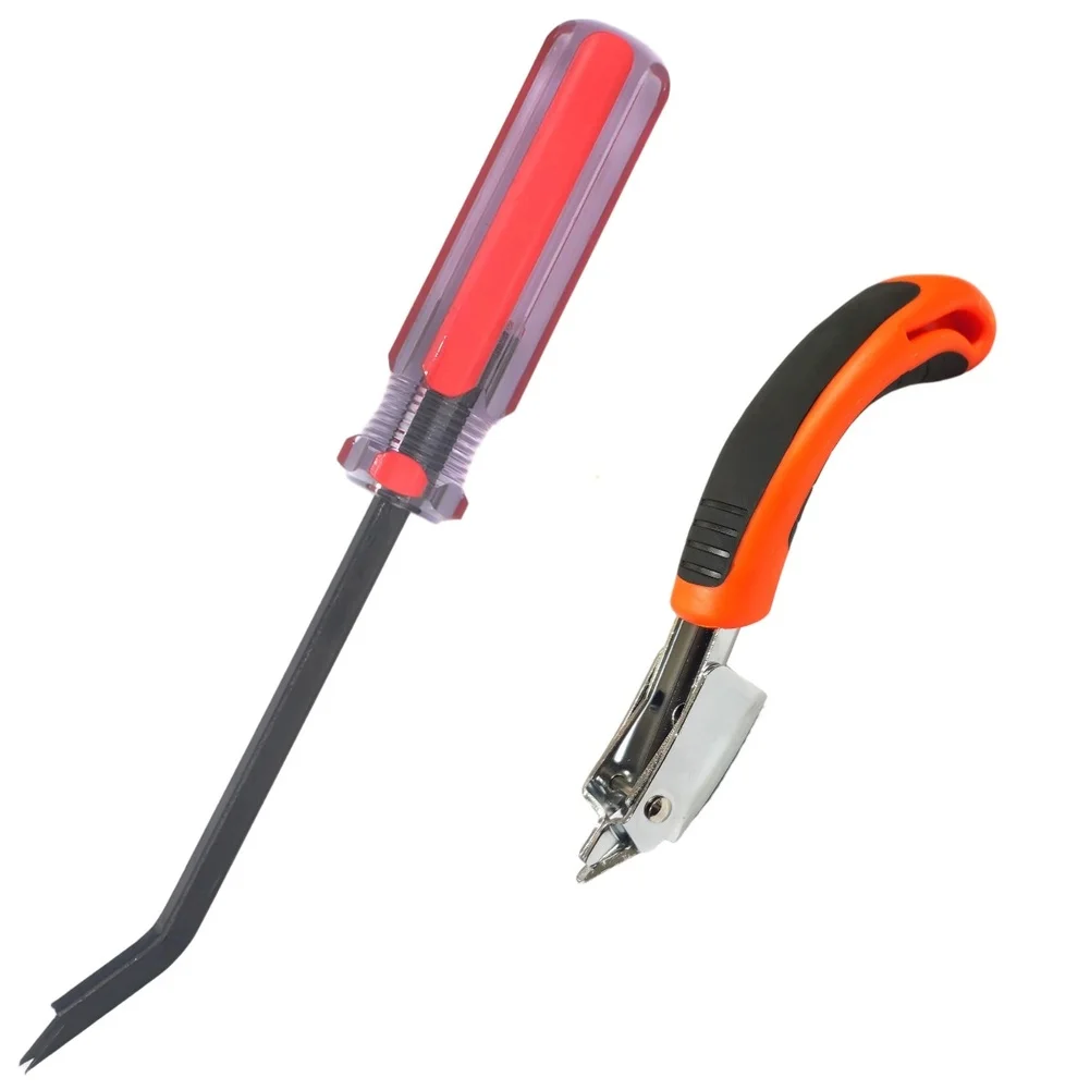 Screw Extractor Heavy-Duty Staple Remover Tool Industrial Grade Dual Fork For Furniture Repair And Flooring Installations