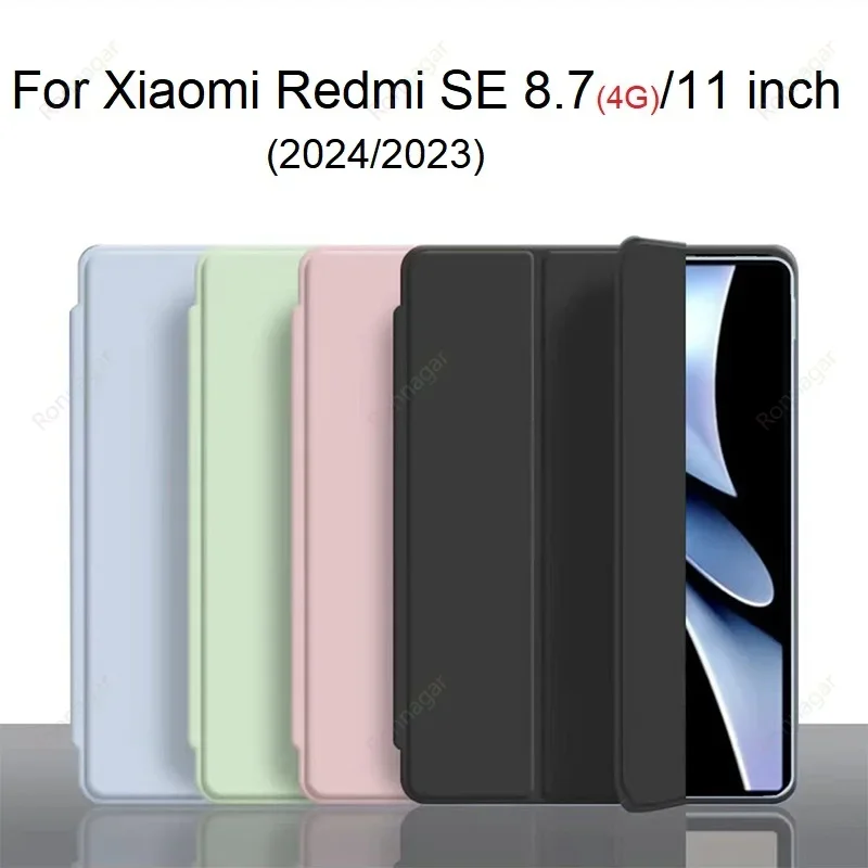 Coque For Xiaomi Redmi Pad SE 8.7 inch 2024 Case 4G Ultra Slim Stand Tablet Funda Case For Redmi Pad 10.6'' Redmi Pad SE 11 inch