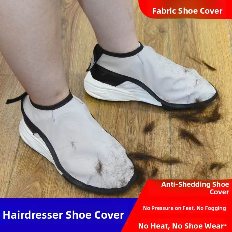 Hair Stylist Shoe Covers Breathable Anti-Hair Men Women Hairdresser Shop Shoe Covers Low Cut Universal Fit Waterproof Outdoor