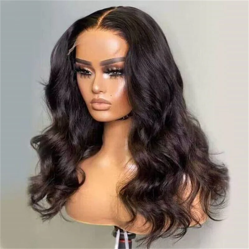 

Long Soft Body Wave 5x5 Silk Glueless Black Natural 286'' Base Jewish Human Hair Wig Baby Hair HD Lace European Hair Preplucked