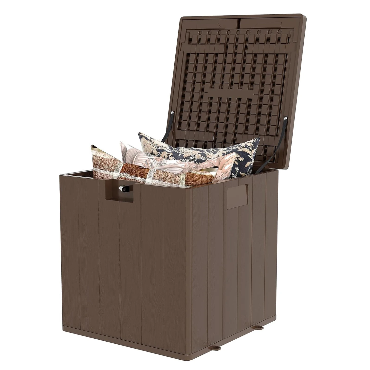 

Outdoor Storage Box,28 Gallon Deck Box Indoor Outdoor Use,Waterproof Storage Bin for Package Delivery,Gardening Tools, Lockable