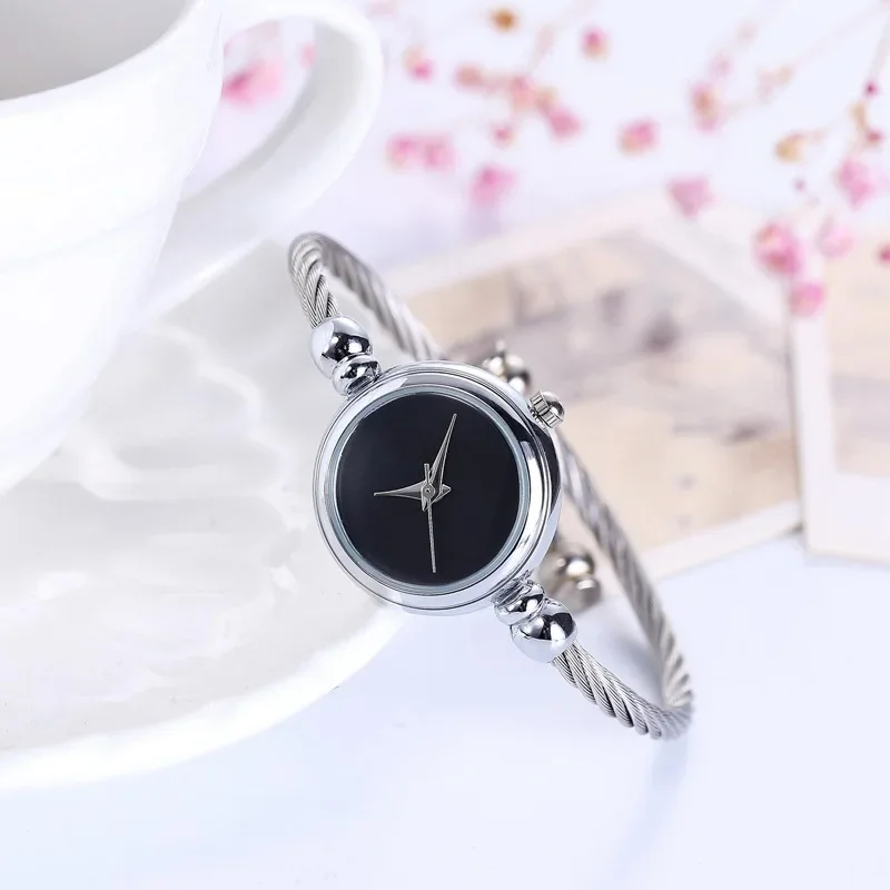 Women's Mini Round Dial Bangle Bracelet Watch