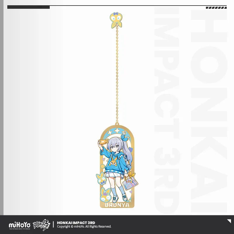 Honkai Impact-marcapáginas de Metal oficial de la serie Howl's Paradise, accesorios de dijes para bricolaje, 3rd