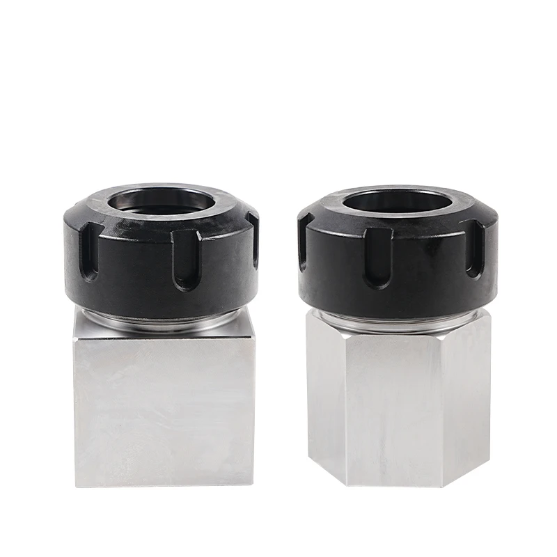 Square/ Hexagonal Knife Set ER25 ER32 ER40 Square/Hexagonal Milling Collet Conversion Replaceable Extension Rod Splice Thread