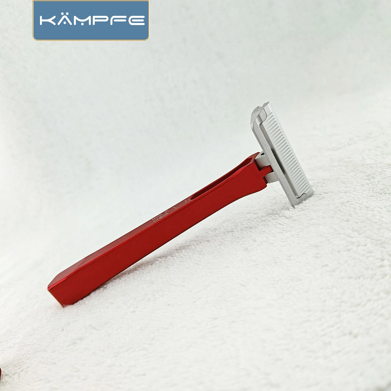 KAMPFE Aluminum Single Blade CNC Precision Machined Safety Shaver for Men Durable Manual Smooth Shaving