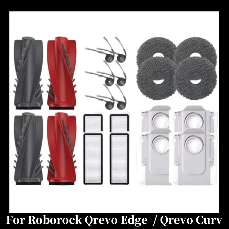 

Roborock Qrevo 5AE / Curv / CurvC / Curv S5X 5A1 5XC / Edge / EdgeC / Edge S5A 5V1 Parts Brush Filter Mop Bag