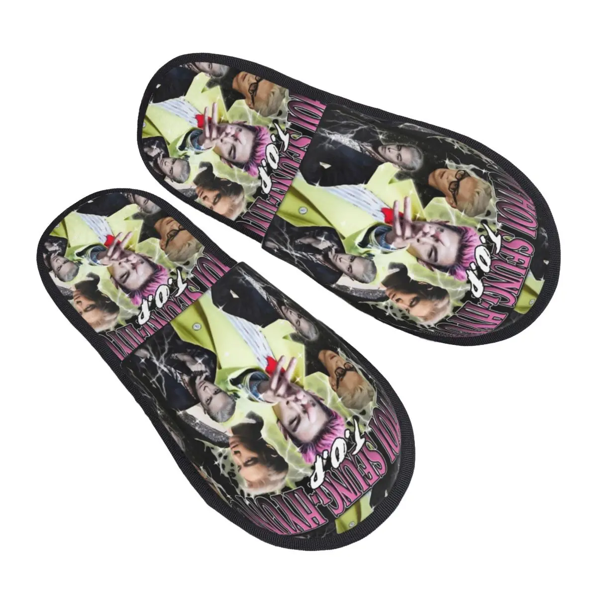 شباشب شتوية Choi Seung Hyun T.O.P لغرفة النوم، شرائح مريحة من إسفنج الذاكرة غير قابلة للانزلاق