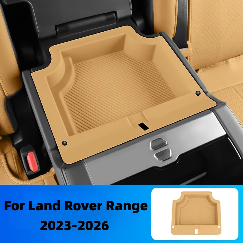 

Rear Armrest Storage Box Silicone Pad For Land Rover Range Rover Vogue Sport L460 2023-2026 interior accessories
