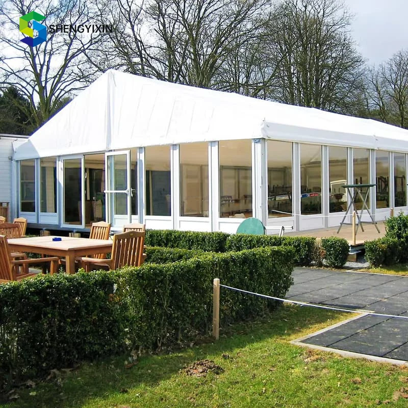 High Quality Outdoor Sports Wedding Marquee Tents Transparent Aluminum Frame PVC Fabric Semi-permanent Long-lasting Tent for