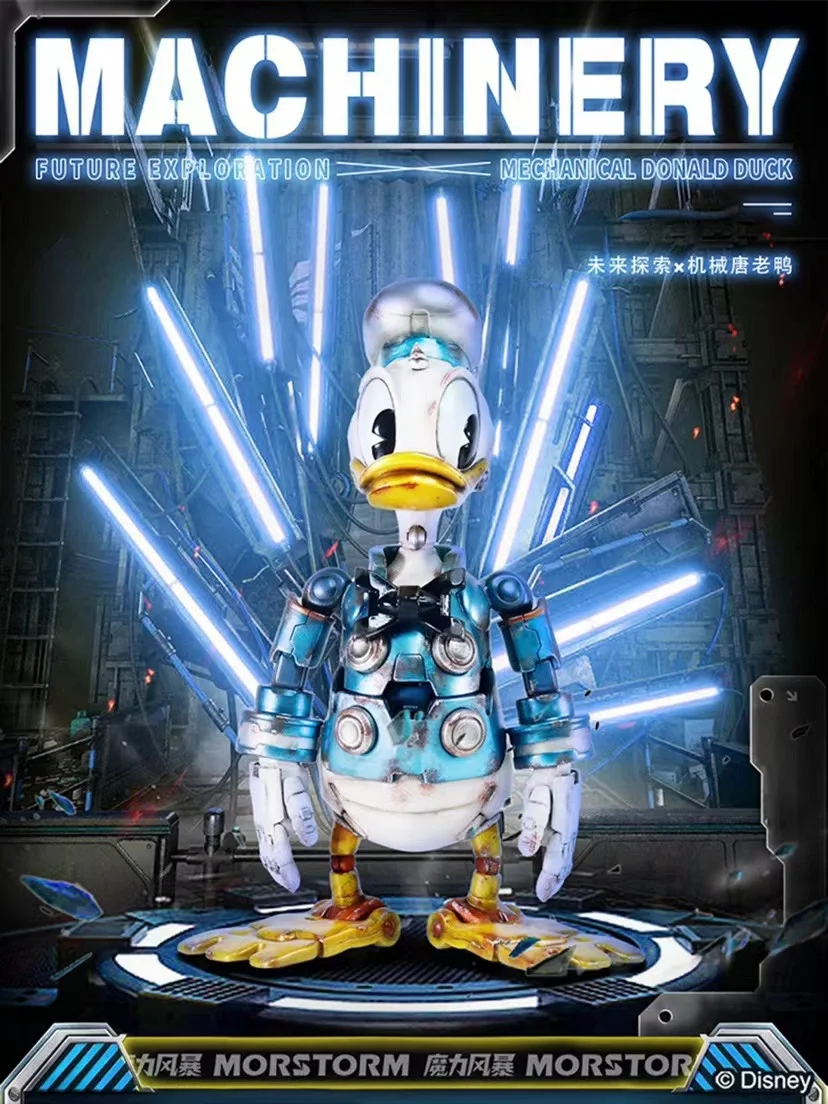 

Disney Steampunk Donald Duck, 15cm Mechanical Figure, Retro Style Desktop Decor, Vintage Design Collectible Toy, New Arrival