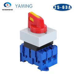 YMD11-C Sereis OFF-ON Panel DIN Rail Mounting 3/4P 690V 25/32/40/63/80/100A Isolator Switch Padlock Disconnect Replace LW30