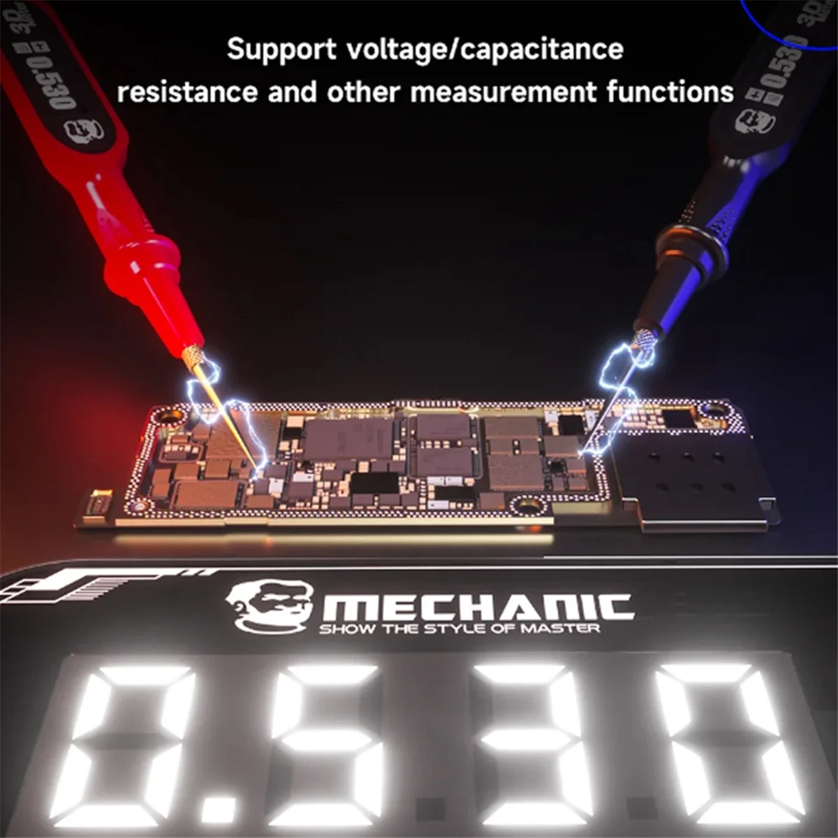 New  3.0 Multimeter 3D Meter 3 Screen Display for Mobile Phone Repair Voltage Current Resistance Measurement Tool