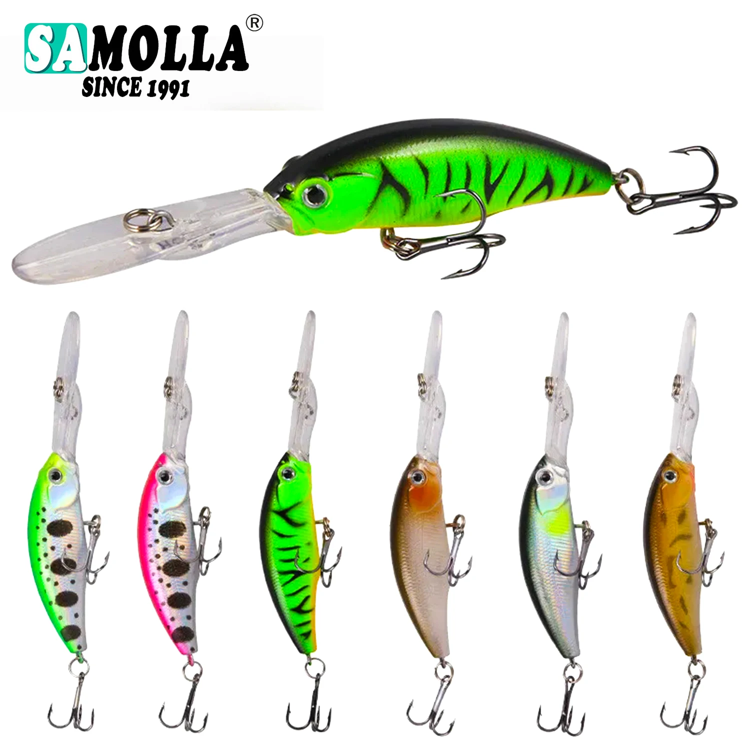 Minnow Fishing Lures 2019 Whopper Crankbait Weights 7g Topwater Lure Saltwater Lures Trolling Lure Isca Artificial Fake Fish