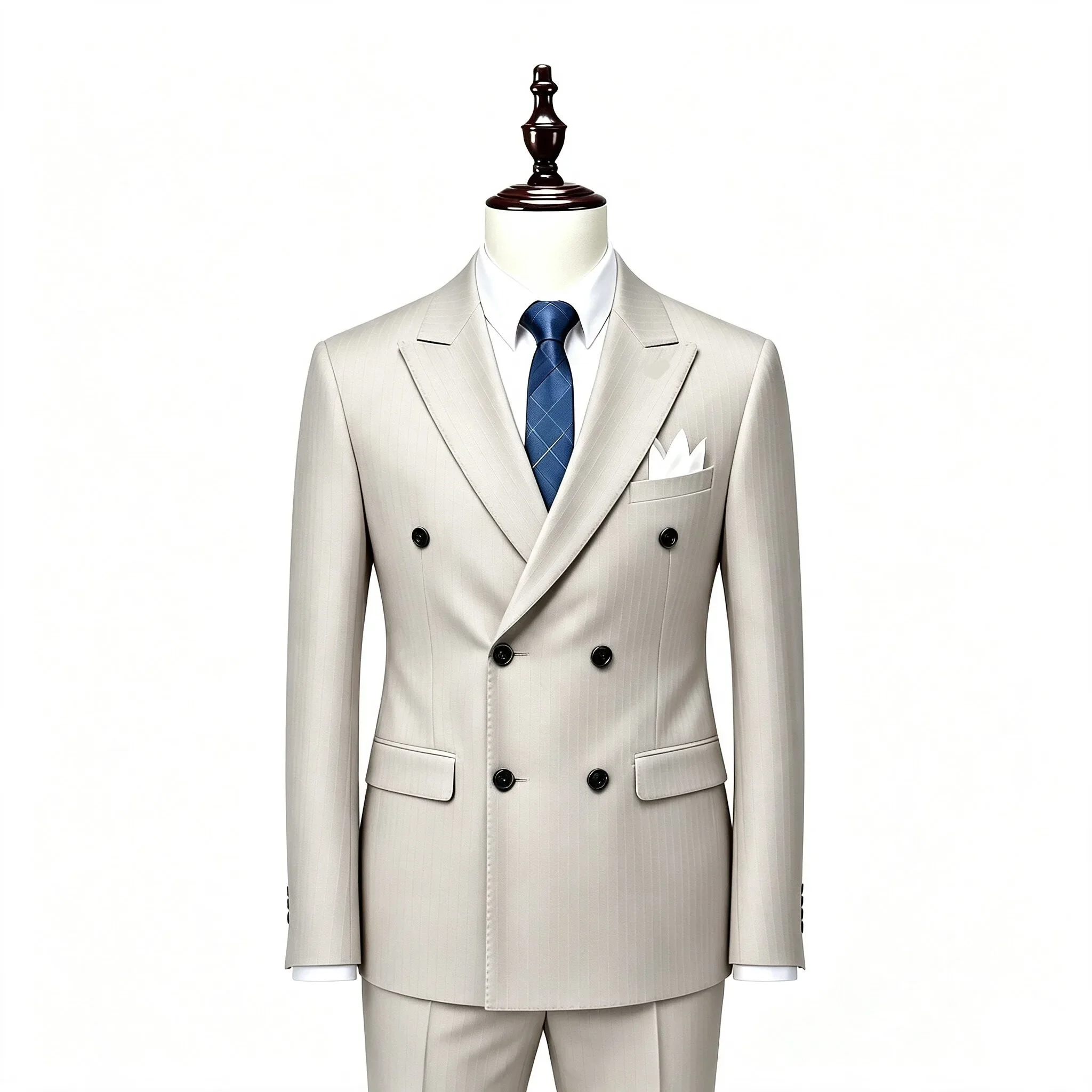 14 Farben Herren Doppelreihige Blazer-Mäntel, Modische Einfarbige Anzüge für Hochzeit, Abschlussball, Business, Casual, Slim Fit – Detail 5