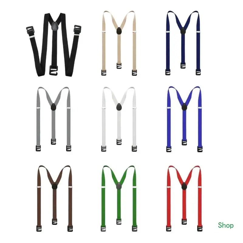 Dropship Fashionable Suspenders Adjustable Length Elastic Band Work Suspenders Belt for Casual and Party Outfits