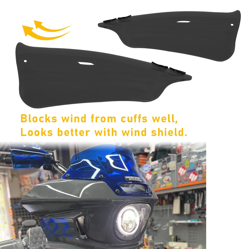 Motorcycle Smoke Hand Shield Guard Handle Handguard Protector For Touring Road Glide 2021-2023 Softail 2018-2023 Electra Glide