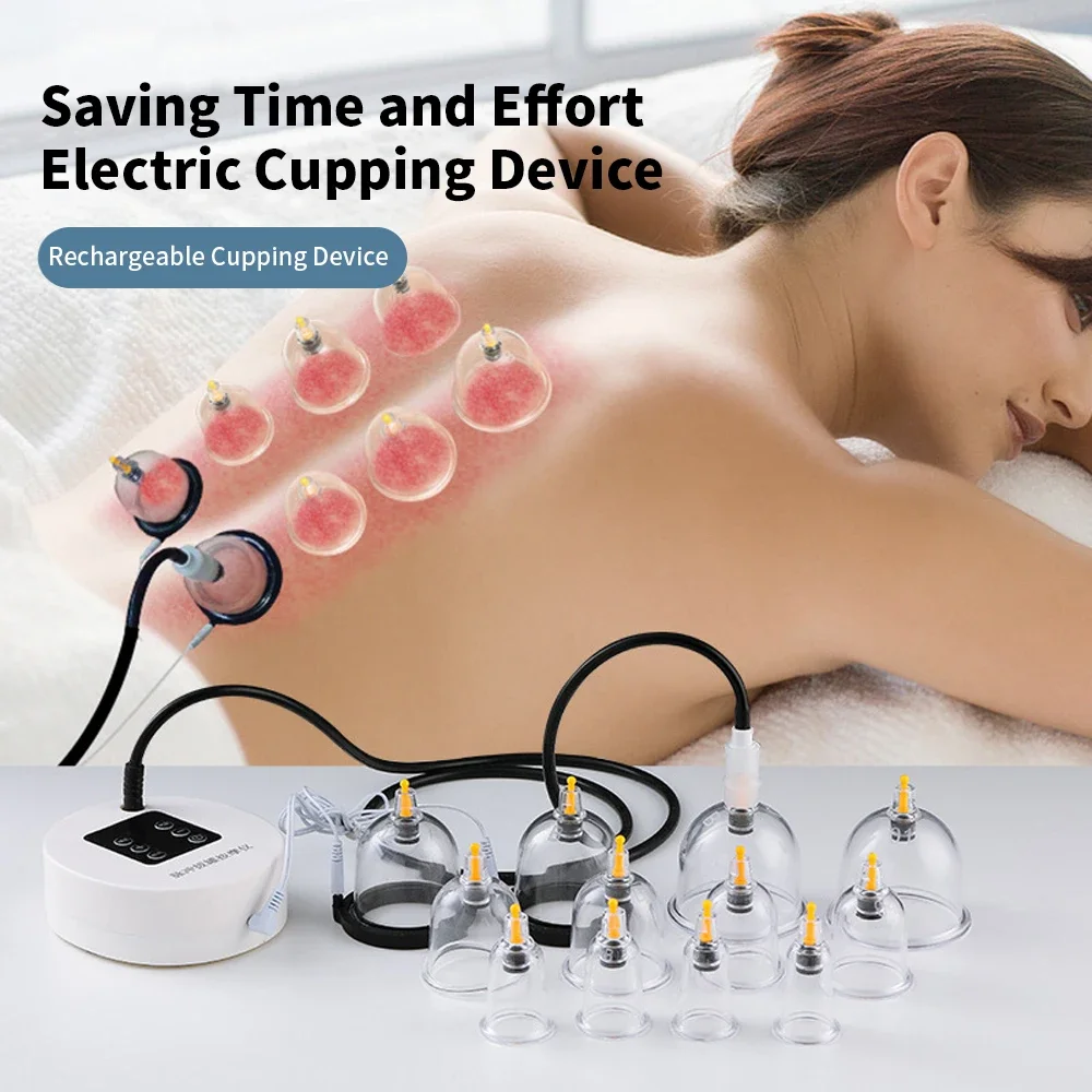 

Electric Vacuum Cupping Body Massager Suction Scraping Cup Fat Burner Therapy Anti Cellulite Slimming Massager Body Massage Cans