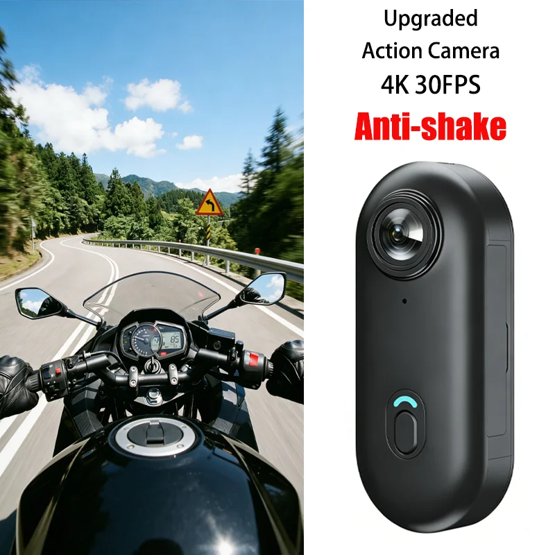 

4K Anti Shake Action Camera EIS Waterproof POV Small WiFi Cam Sports Vlog Motorcycle Bike Outdoor Adventure Video Recorder