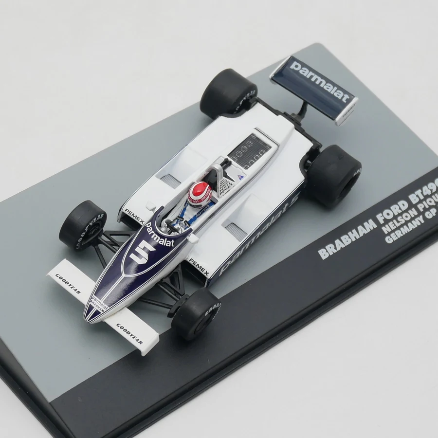 Ixo 1:43 Racing Brabham Ford BT49C 1981 NELSON PIQUET Diecast Car Model Metal Toy Vehicle