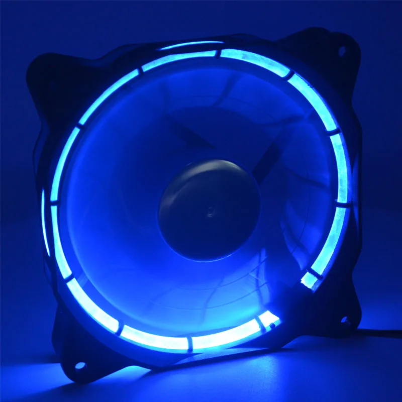 12V 0.2A solar eclipse chassis 12CM cooling fan (small 3PIN connector + D-type connector) double connector