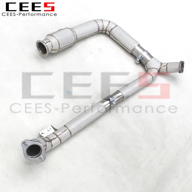 

CEES Performance Exhaust Downpipe for Porsche 718 Boxster 2.0T/2.5T 2016+ Stainless Steel High-Flow Cat Converter