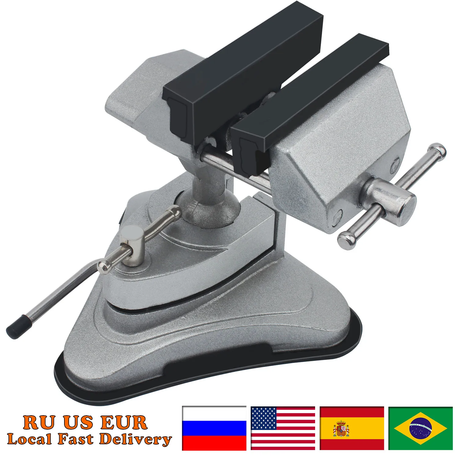 

Mini Vacuum Base Vise, Portable Small Vice, 360 ° Swivel Head, Powerful Suction for Multi-Angle Pivoting