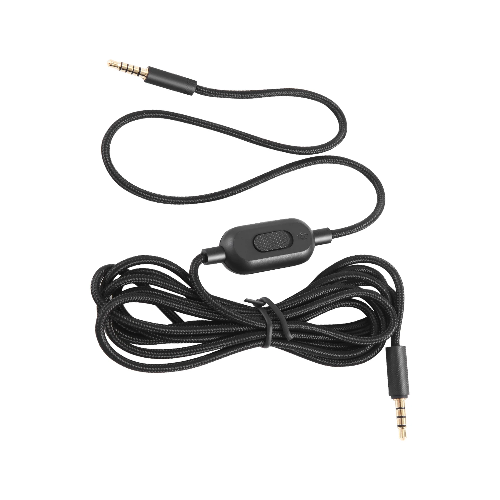 AA60 2M Headphone Cable Audio Cord Line for Logitech G Pro X G233 G433 Headset, with Volume Control