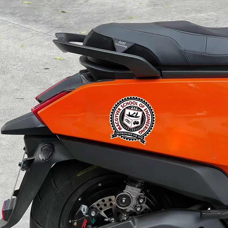 Macgyver School of Engineering Motorcycle Stickers Waterproof for Motorbike Fuel Tank Helmet Skateboard Sunscreen Vinyl Decals image 6