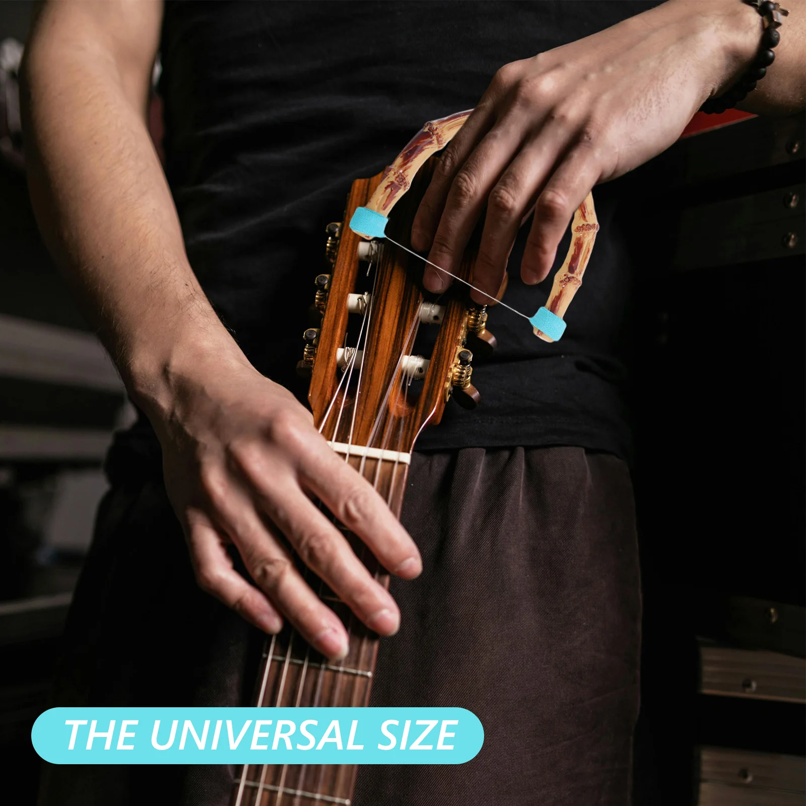 Guzheng Pipa Finger Stretcher Bamboo Finger Training Tool For String Instrument Practice Enhances Grip Strength Dexterity Smooth