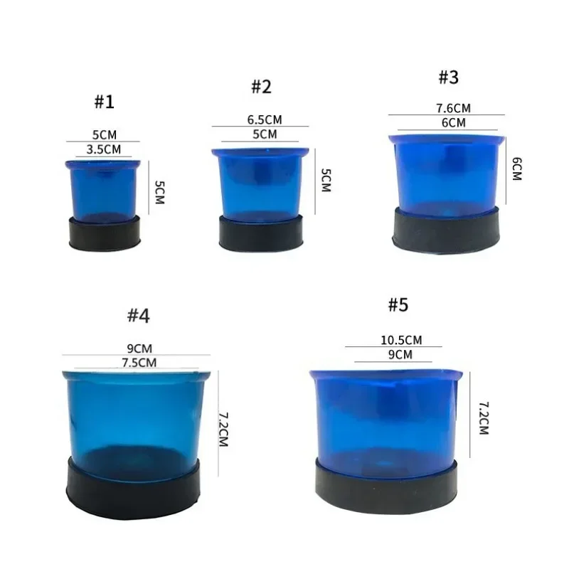 Blue Plastic Model Embedding Ring Rubber Base Dental Material Dental Embedding Ring Denture Processing Centrifugal Casting Ring