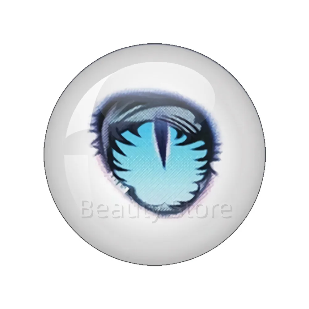 Cool Style Glass Eye Chip Round Blyth BJD Doll Cabochon 10MM-40MM Handmade Girl Toy Drop Glue Eye Pupil DIY Accessory