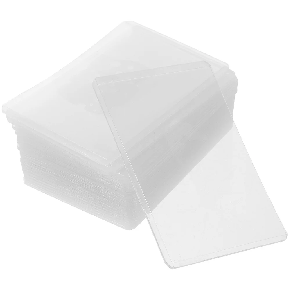 

30 шт., защитные чехлы для фотокарт, прозрачные защитные чехлы, чехлы для игровых карт, прозрачные чехлы для дисплеев, пластиковые рукава для карт