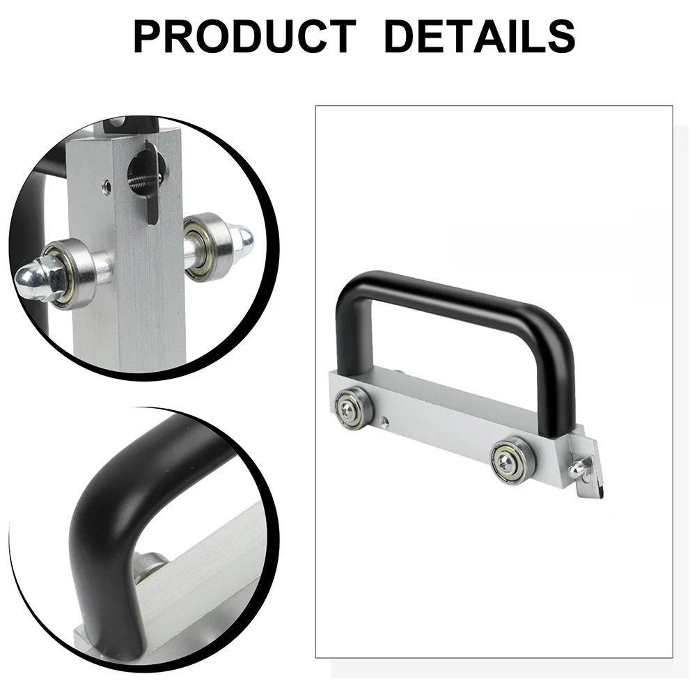 Floor Slotting Machine PVC Guide Wheel Aluminum Alloy Body with Non-Slip Handle and Wear-Resistant Performance