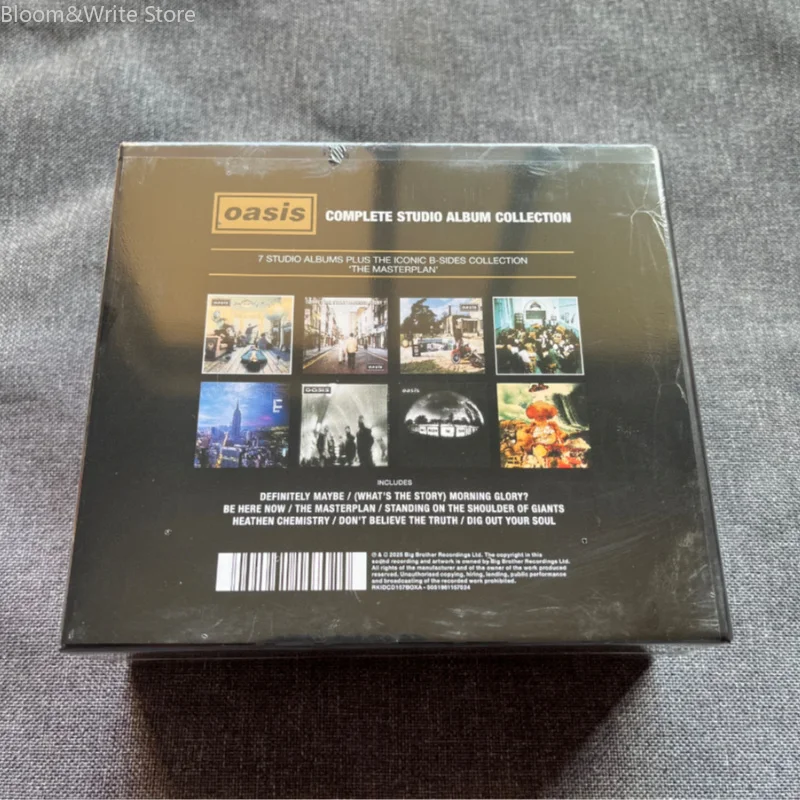 Classic O_Oasis Complete Studio Album Collection 8CD Box Set, British Rock Music CDs, Full Studio Albums, Audiophile Record
