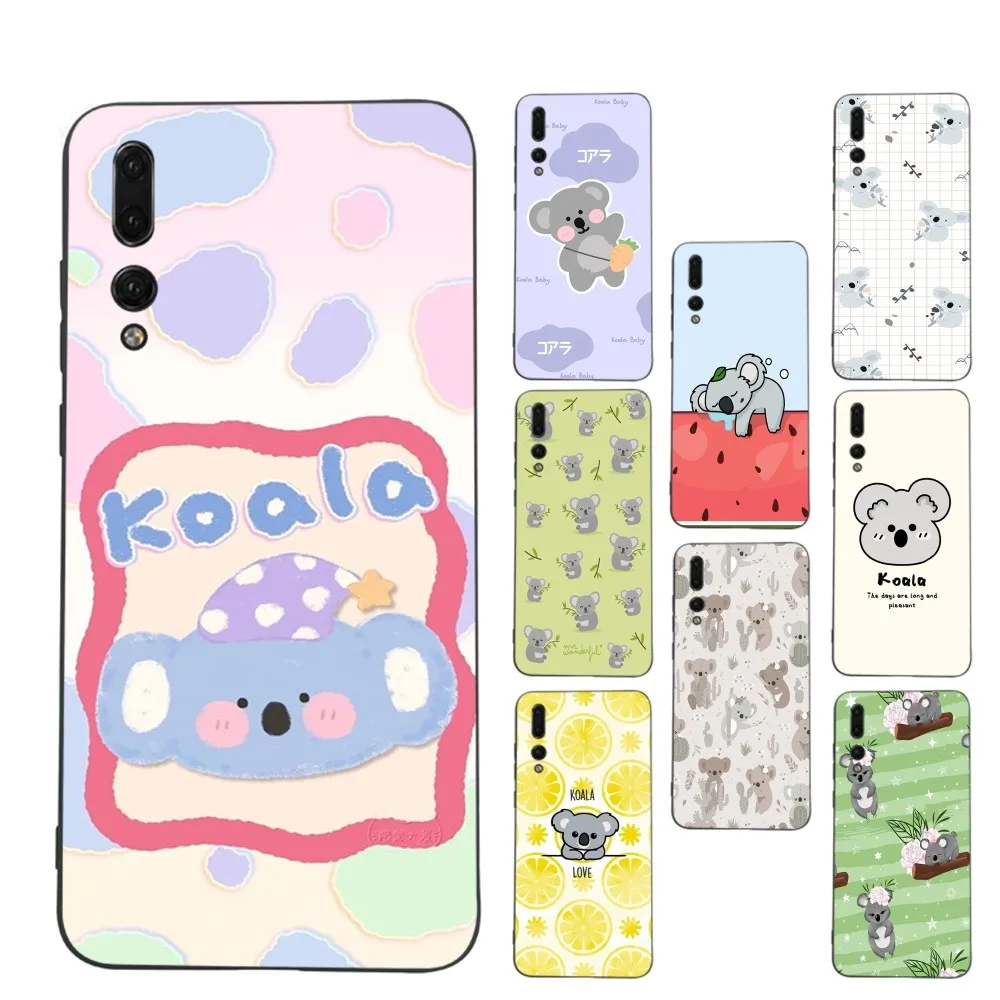 Koala urso bonito caso de telefone para huawei honor 10 lite 9 20 7a 9x 30 50 60 70 pro mais capa de silicone macio