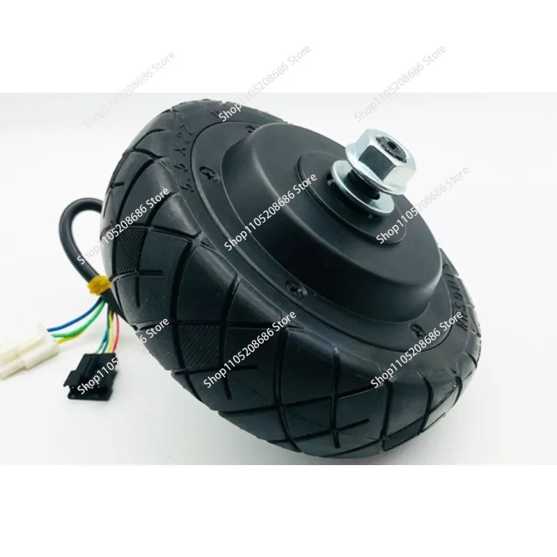 5.5 Inch Brushless High Speed Hub Motor with Solid Tire 24V for Electric Scooter Kids Ride-On Car