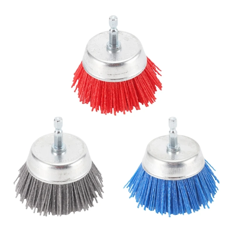 Abrasive Nylon Brush Filament Abrasive Cup Brush for Woodworking and Home Renovation Projects Easy To Change