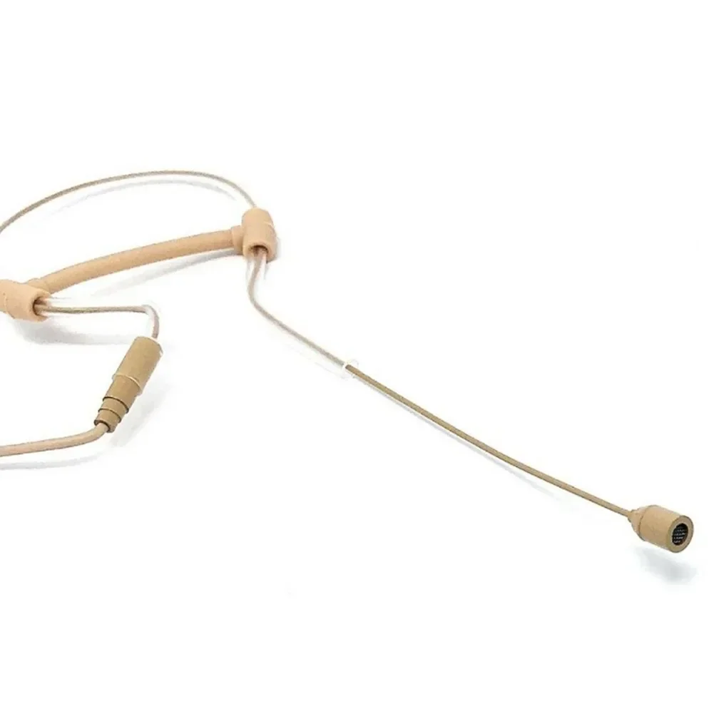Single Earhook Headset Microphone Omnidirectional Condenser Cartridge Headworn Mic For Wireless 3.5mm