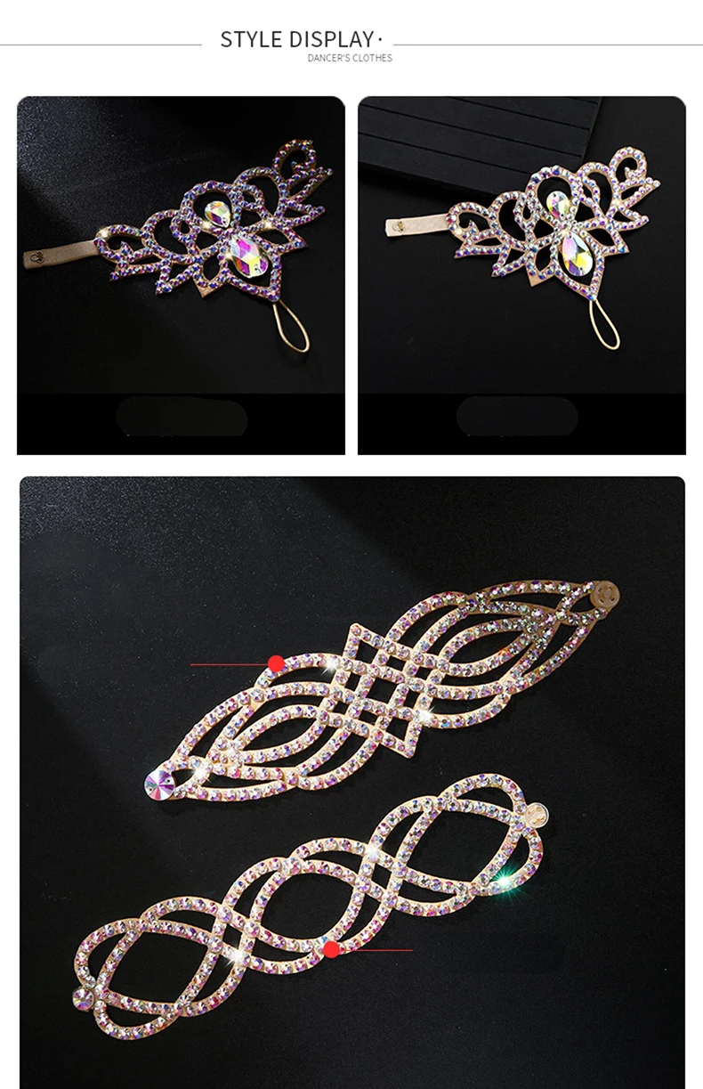 Bühne Leistung Zubehör Bauchtanz Armband High-end-Weibliche Erwachsene Exquisite Leistung Strass Passenden Zubehör – Detail 2