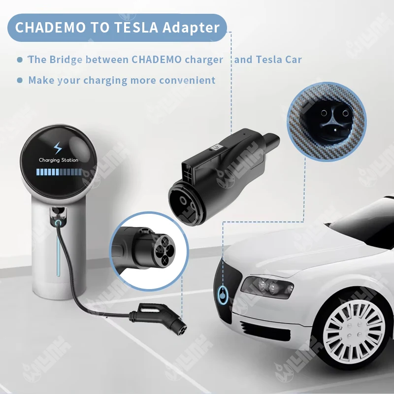 Olink Wholesale NACS Caricabatterie CHAdeMO a Tesla Adattatori NACS CHAdeMO per Tesla Model 3