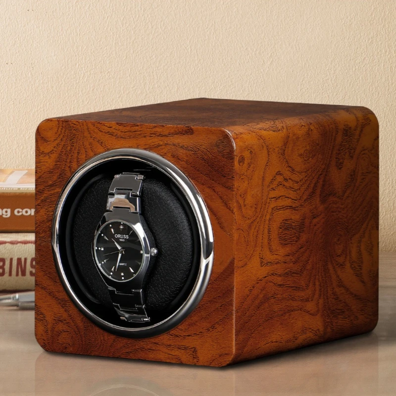 Solid Wood Watch Winder Mute Antimagnetic Winders Automatic Knob Baking Paint Mechanical Watches Winder Protect Storage Supplies