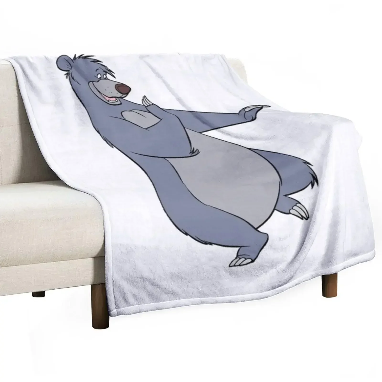 Baloo - Baloo y Mowgli - The Jungle Book Throw Blanket - Elegante y cálida manta para el hogar y el hotel