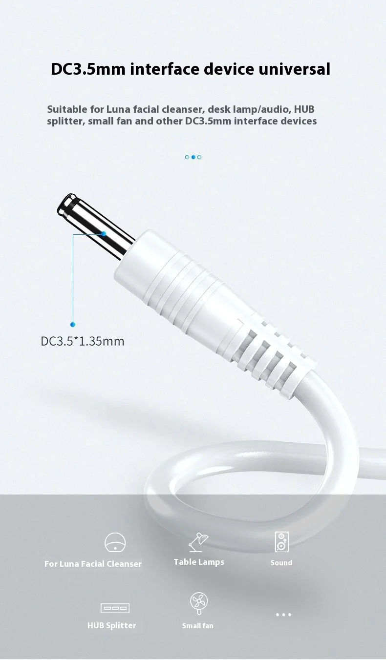 USB to DC 3.5mm Power Cable USB A to 3.5 Jack Connector Power Supply Adapter for Speaker Router USB DC 3.5mm Charging Cable