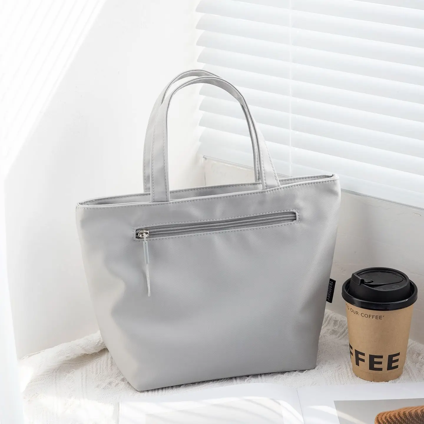 Custom Logo Tote Bag Oxford Cloth Handbag Large Capacity Casual Shopping Shoulder Bag Print Text Pattern Women Daily Handbags