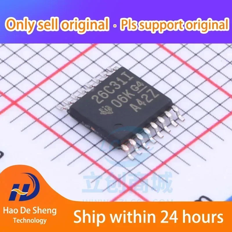 

10PCS/LOT AM26C31IPW AM26C31IPWR 26C31I TSSOP16 New Original in Stock