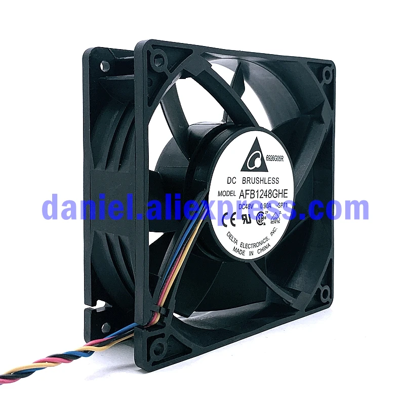 Original afb1248ghe 12038 48v 0.9a 12cm violento alto volume de ar ventilador refrigeração pwm controle de temperatura