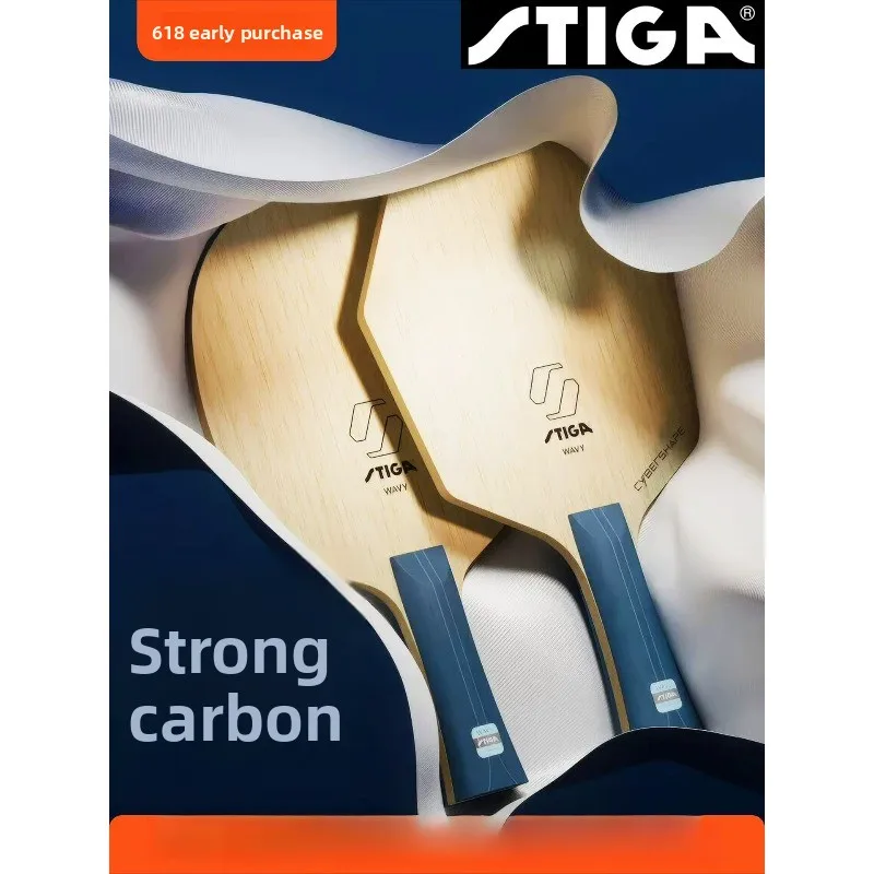 Stiga Strong Carbon Ola Mixed Carbon Table Tennis Bottom Plate Racet Cyber Hexagonal