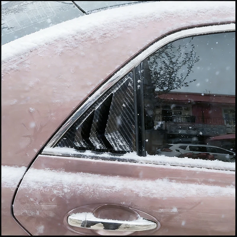 

For Toyota Mark X X120 X130 2005-2016 Rear Window Shades Shutter Louver Vent Cover Trim Decorate Car Styling Auto Accessories