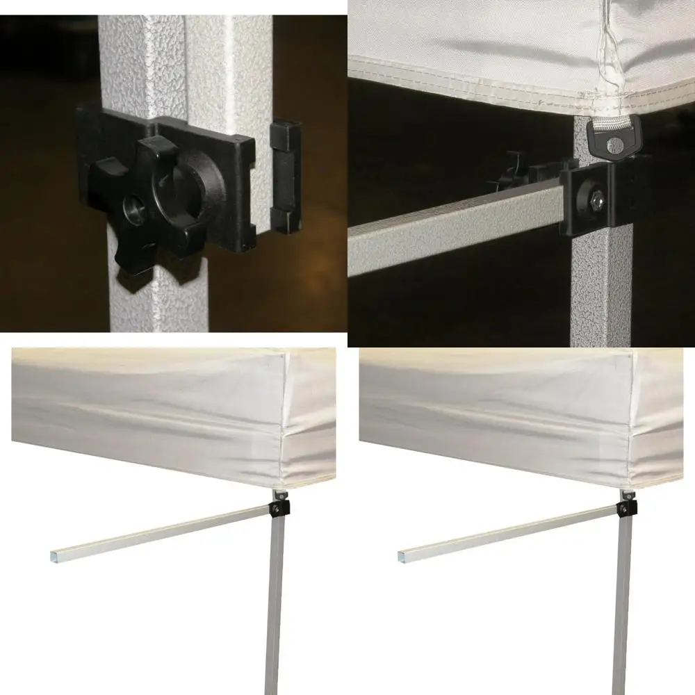 

Portable Canopy Tents with Awning and Banner Brackets for Quick Setup