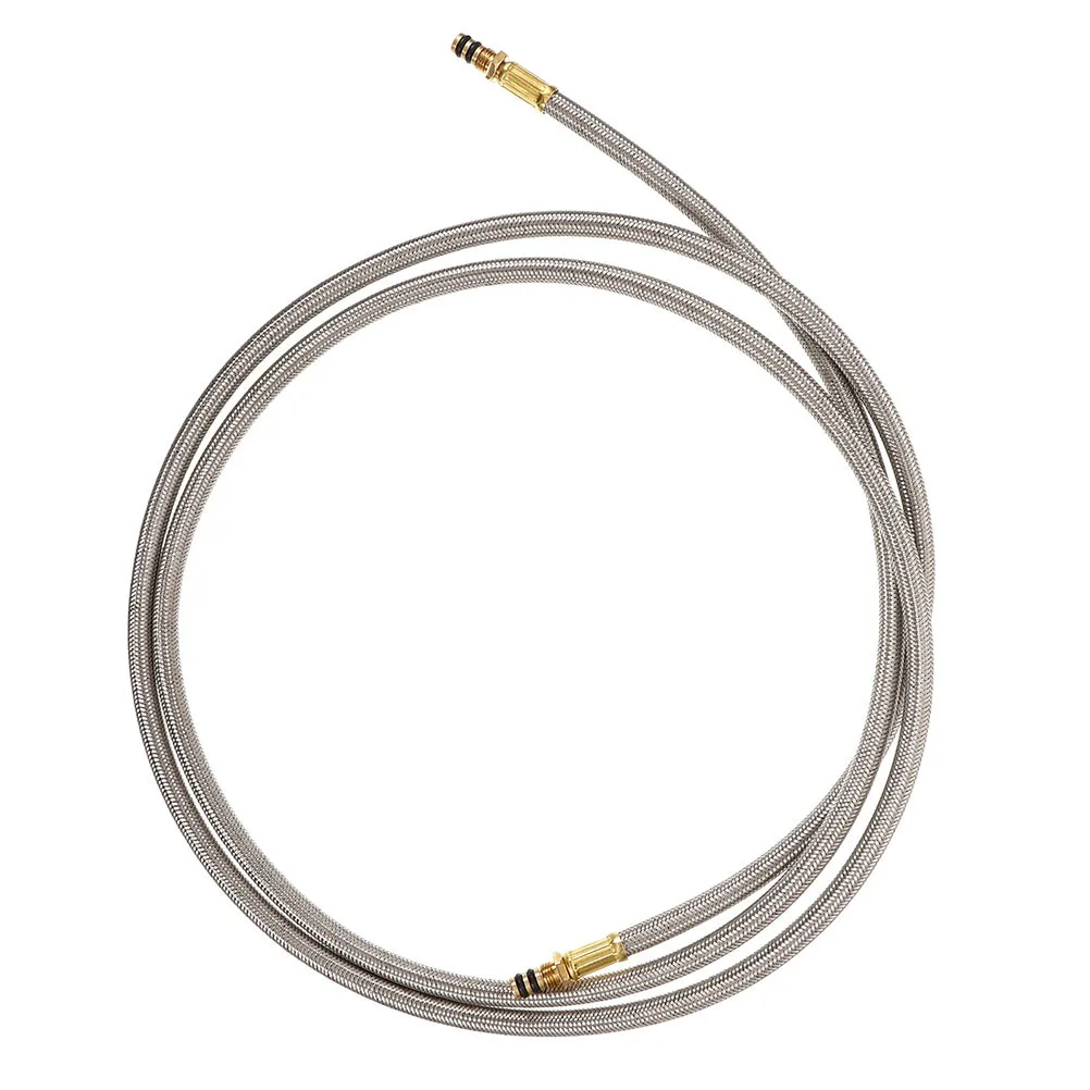 موقد اتصال أنبوب الموقد تمديد خرطوم الفولاذ المقاوم للصدأ دائم التخييم في الهواء الطلق شواء ملحق موقد خارجي تمديد خرطوم